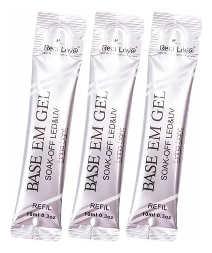 Kit 3 Un Refil Sachê Base Em Gel 10ml Se ...