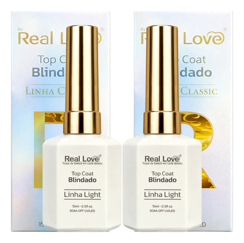 Kit Top Coat Blindado Real Love Sem Tpo  ...