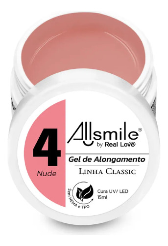 Gel De Alongamento 15ml Allsmile Sem Hem ...